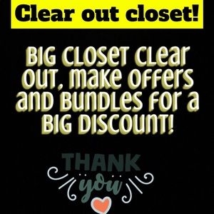Closet clear out!!